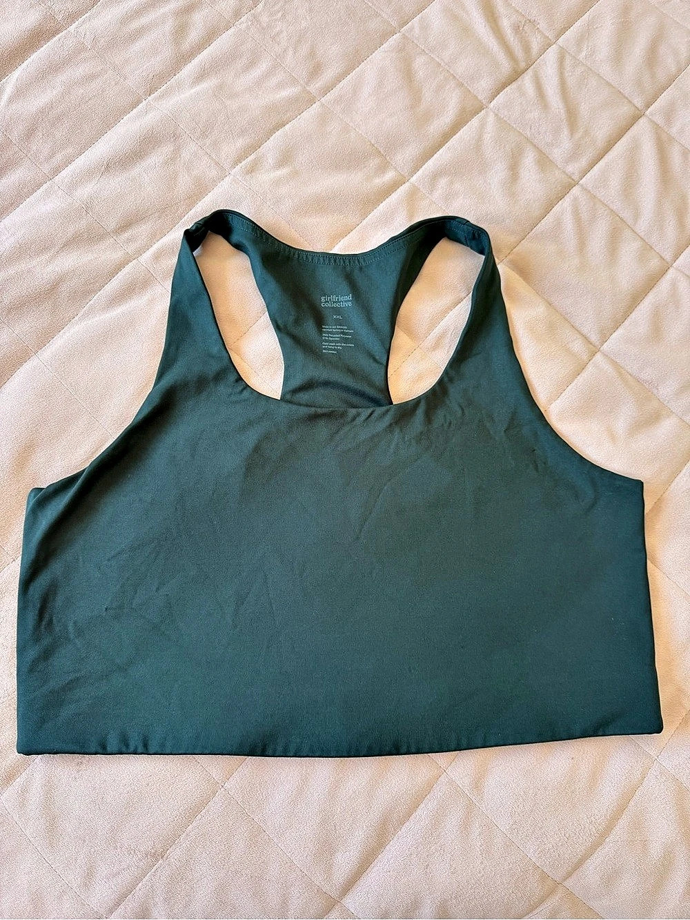 Girlfriend Collective Moss Paloma Classic Sports Bra - Size XXL (Like New)